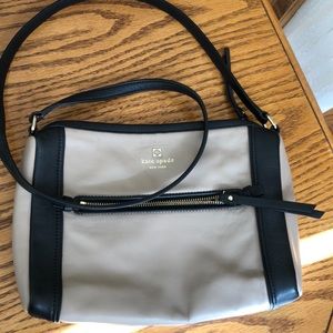 Kate spade taupe and black bag